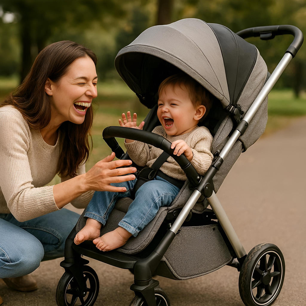 Poussette BabyPorta Pliable Gris