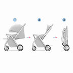 Poussette BabyPorta Pliable Gris