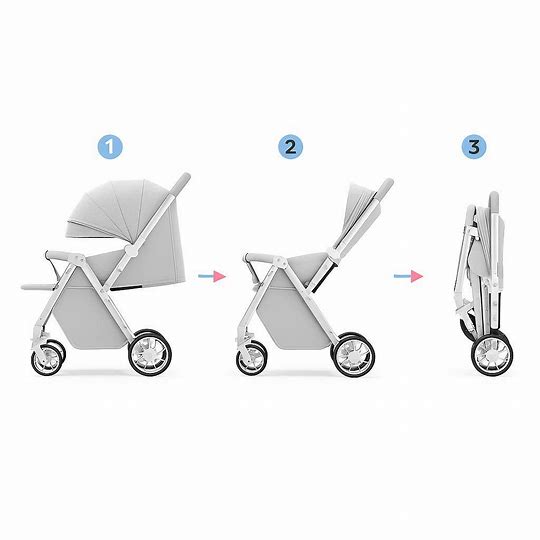 Poussette BabyPorta Pliable Gris